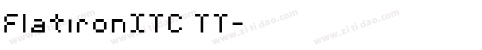 FlatironITC TT字体转换